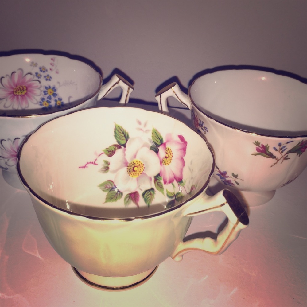 Trio of Aynsley Teacups